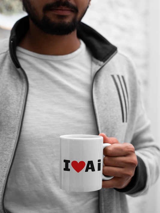 I Love AI Embossed Mugs